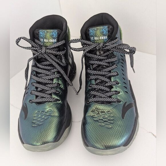 Klay Thompson’s Anta KT3 Halloween Harry Potter sneakers green high top size 8.5 main image 8